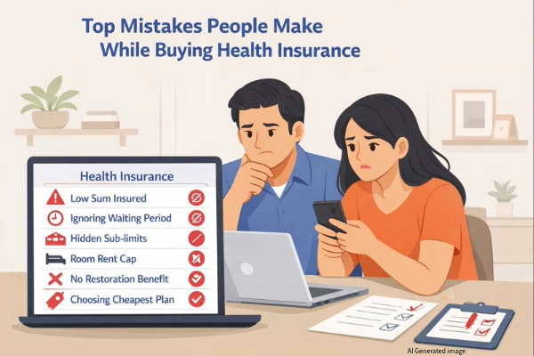 Top Mistakes People Make While Buying Health Insurance