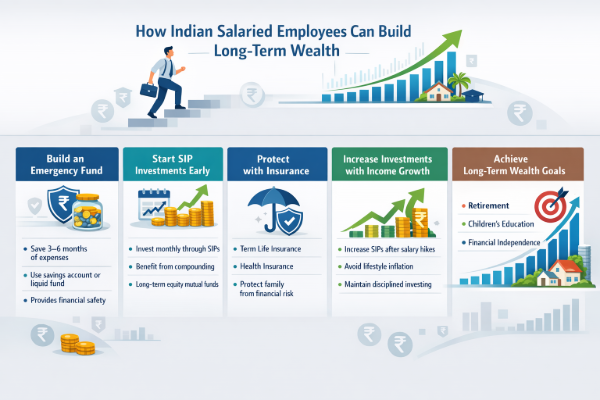 how salaried employees can build long-term wealth