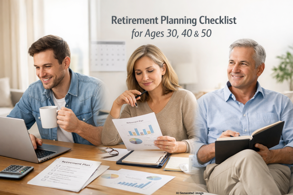 Retirement Planning Checklist for Ages 30, 40 & 50