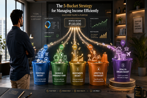 The 5-Bucket Strategy for Managing Income Efficiently