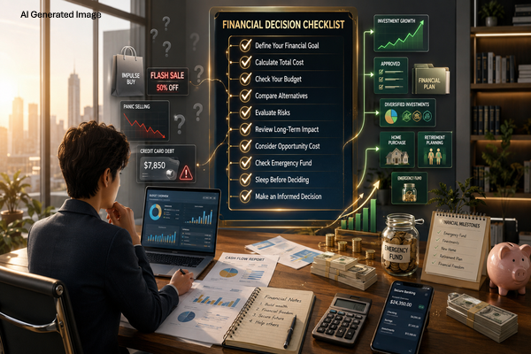 Creating a financial decision checklist